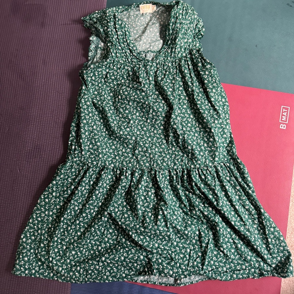 Nation Dress Size M Medium Green Floral